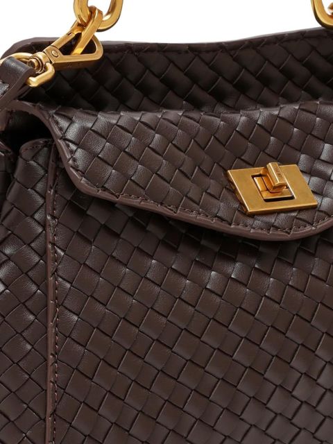 JW Pei Lucia woven top-handle tote bag - Brown