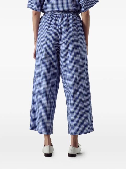 American Vintage gingham balloon palazzo pants - Blue