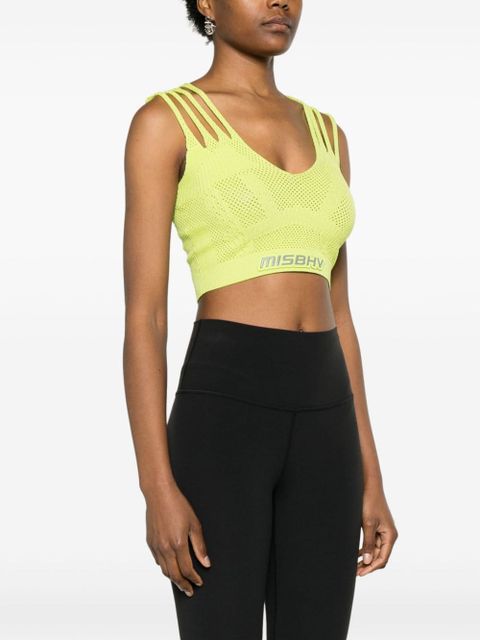 MISBHV Future mesh crop top - Green