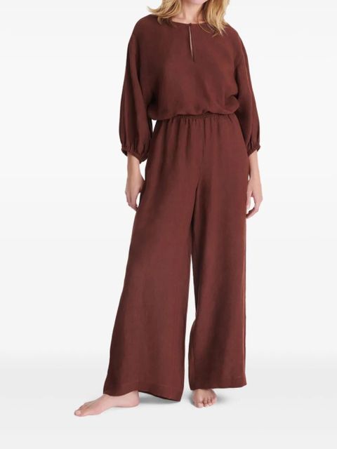 ERES Select wide-leg trousers - Brown