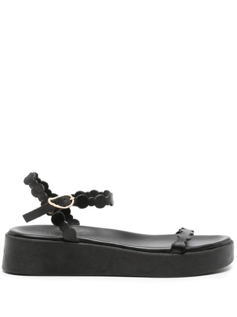 Ancient Greek Sandals Toxo 40mm leather sandals - Black - zdjęcie produktu nr 1