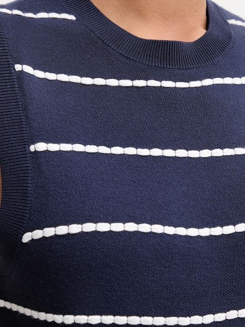 United Colors of Benetton top damski kolor granatowy 104ME10EC