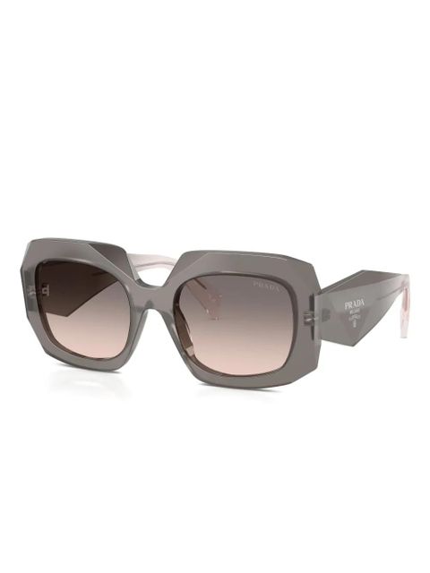Prada Eyewear Symbole oversized-frame sunglasses - Grey - zdjęcie produktu nr 2