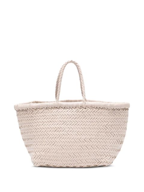 DRAGON DIFFUSION small Bamboo Triple Jump woven tote bag - Neutrals - zdjęcie produktu nr 1