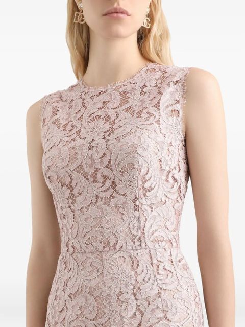 Dolce & Gabbana cordonetto lace midi dress - Pink