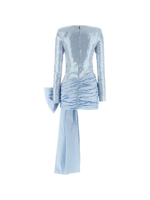 ROTATE BIRGER CHRISTENSEN sequinned bow-detail mini dress - Blue - zdjęcie produktu nr 1