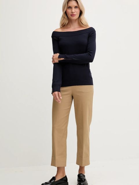 United Colors of Benetton sweter damski kolor granatowy lekki 1W2AD10E0 - zdjęcie produktu nr 2