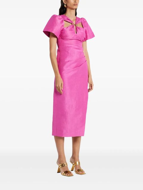 Aje Presence Twisted midi dress - Pink