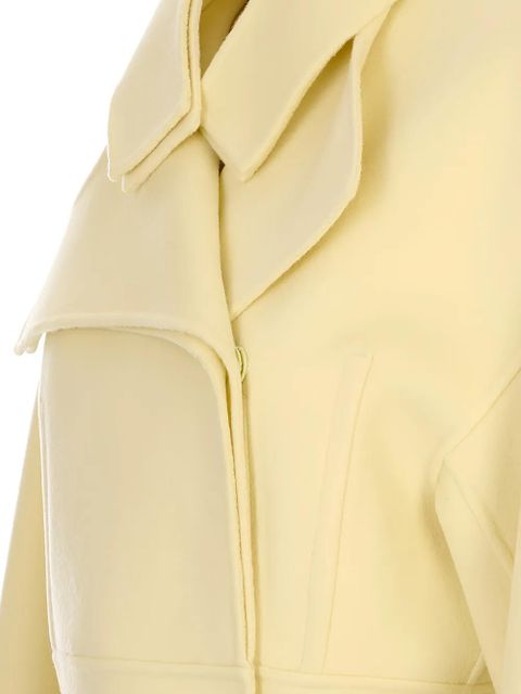 Sportmax wool cropped jacket - Yellow