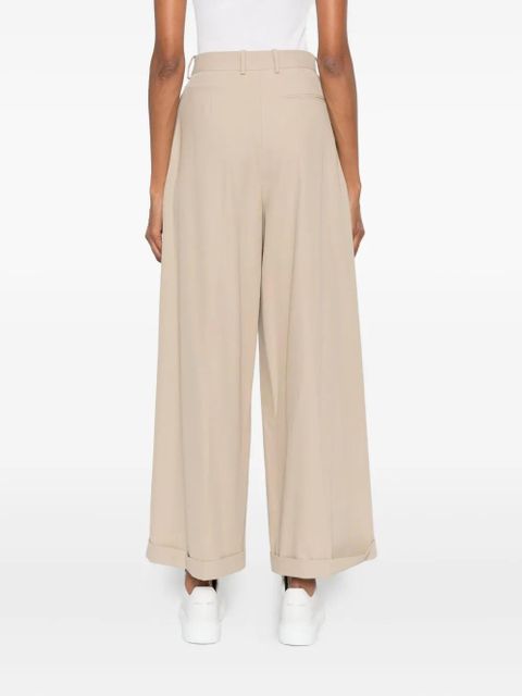 LOEWE pleated trousers - Neutrals