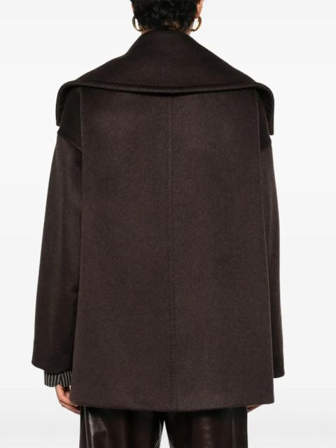 Max Mara buttoned cashmere coat - Brown