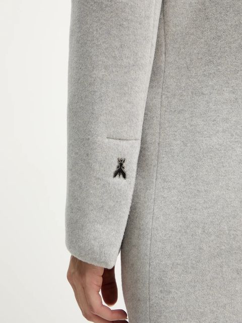 Patrizia Pepe płaszcz z dodatkiem wełny kolor szary 2O0212 A512