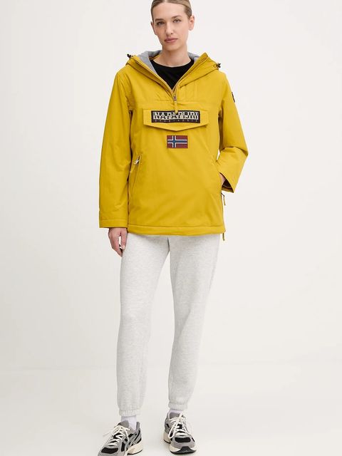 Napapijri kurtka Rainforest kolor żółty przejściowa NP0A4GM6Y1O1