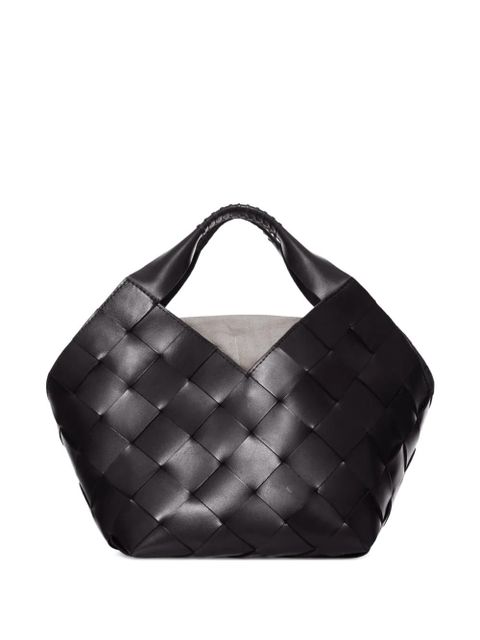 DRAGON DIFFUSION small braided-design tote bag - Black