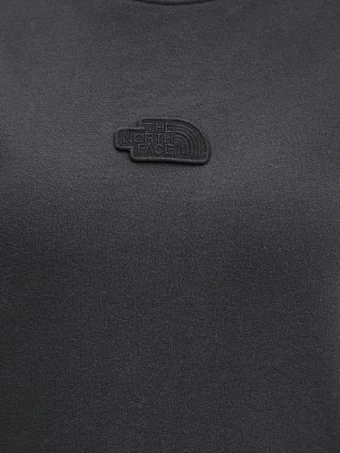 The North Face logo-patch crew-neck sweatshirt - Black