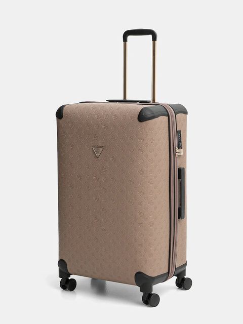 Guess walizka WILDER LARGE kolor brązowy TWDP74 52988