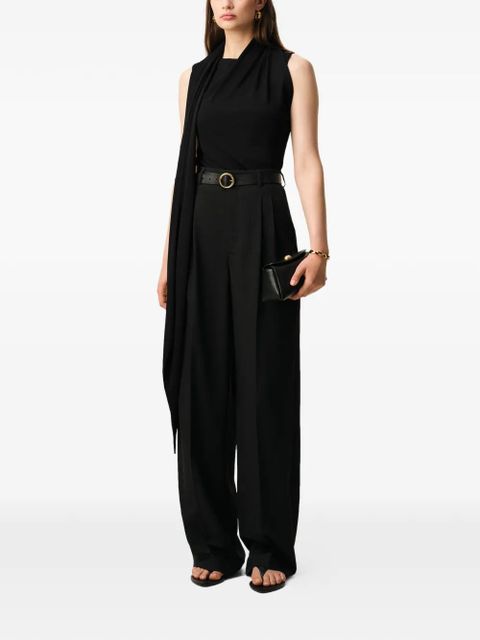 AMI Paris pussy-bow sleeveless top - Black - zdjęcie produktu nr 2