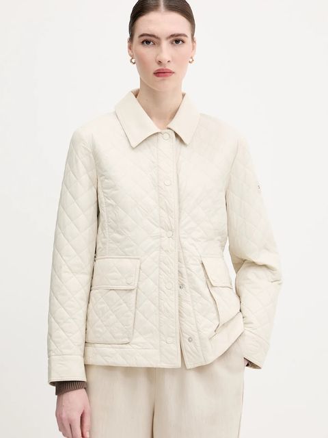 Tommy Hilfiger kurtka kolor beżowy przejściowa WW0WW45641 - zdjęcie produktu nr 1