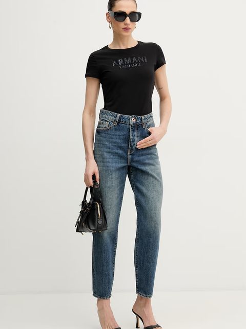 Armani Exchange jeansy carrot damskie - zdjęcie produktu nr 1