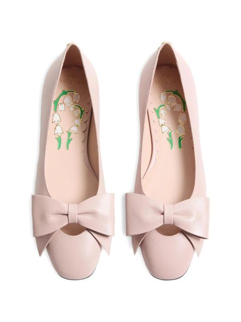 Valentino Garavani Bowow kidskin ballerina - Pink