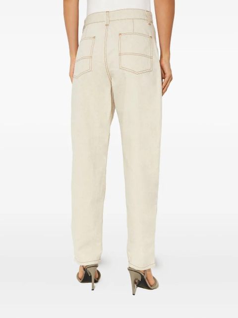 ISABEL MARANT Fanny zip-pocket jeans - Neutrals