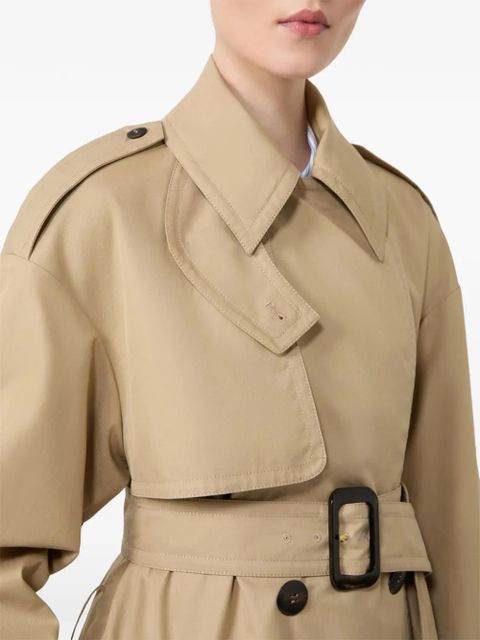 Max Mara belted cotton trench coat - Neutrals