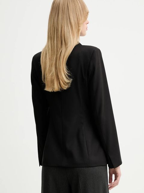 Marella marynarka Emme by Marella kolor czarny dwurzędowa gładka 2525046161200