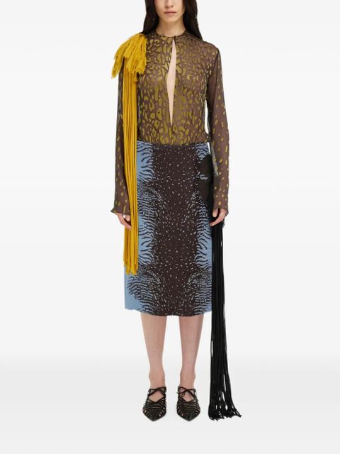 Ferragamo body with flower sash detail - Brown - zdjęcie produktu nr 2