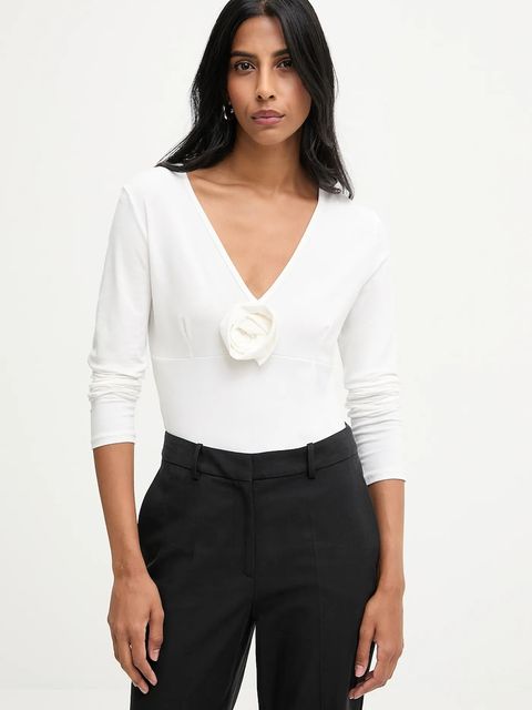 Answear.LAB bluzka damska kolor biały gładka - zdjęcie produktu nr 1