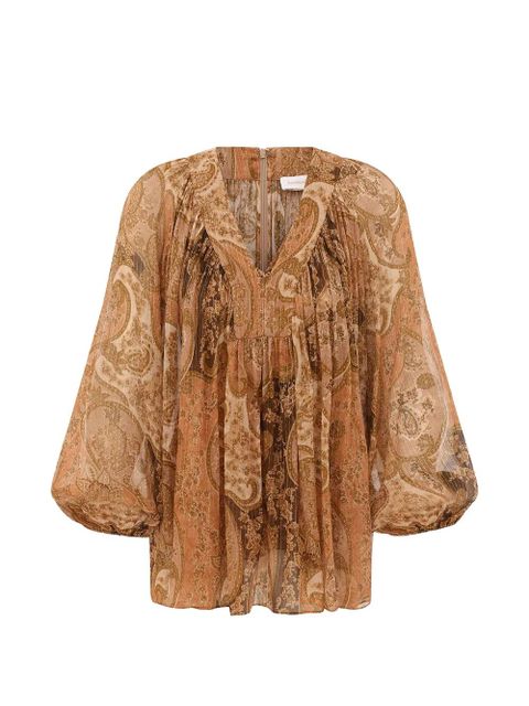 ZIMMERMANN Carousel Batwing top - Neutrals - zdjęcie produktu nr 1