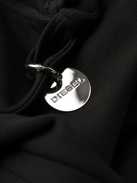 Diesel twist-draped cold-shoulder dress - Black