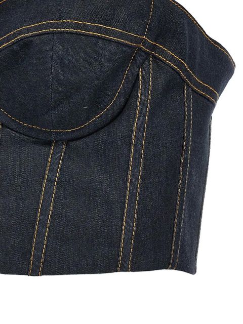 ZIMMERMANN Crush corset top - Blue