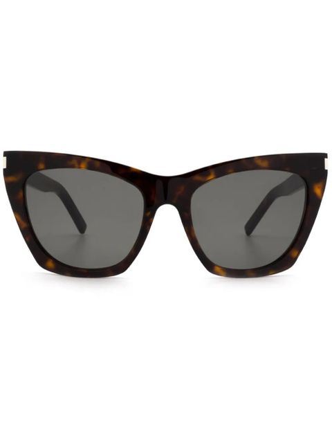 Saint Laurent Eyewear cat-eye sunglasses - Green - zdjęcie produktu nr 1