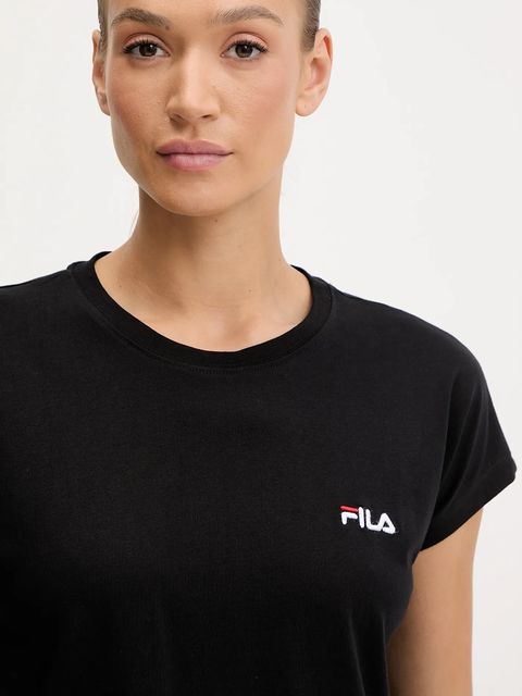 Fila piżama damska kolor czarny bawełniana FPS4198 - zdjęcie produktu nr 2