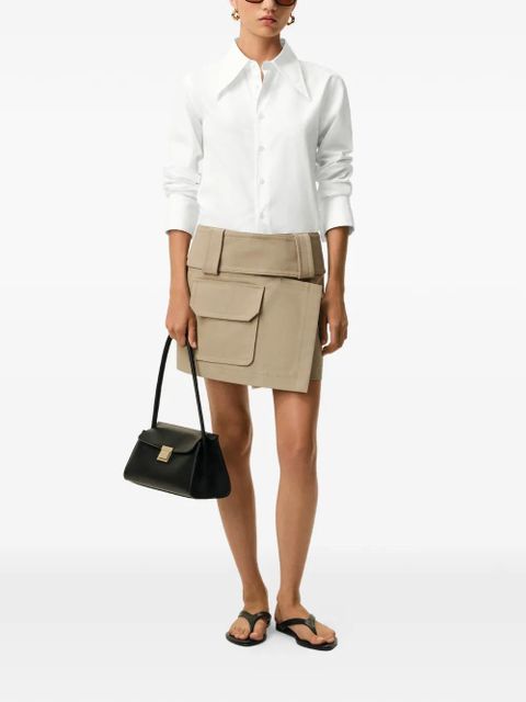 AMI Paris Sharp-collar fitted shirt - White - zdjęcie produktu nr 2