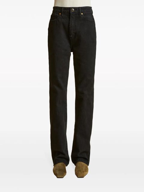 KHAITE Danielle straight-leg jeans - Black