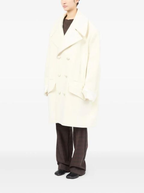 MM6 Maison Margiela double-breasted coat - Neutrals - zdjęcie produktu nr 2