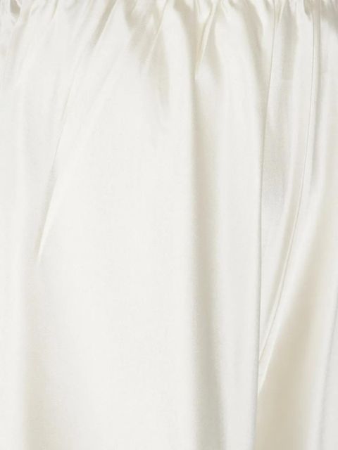 Almada Label Bias trousers - White