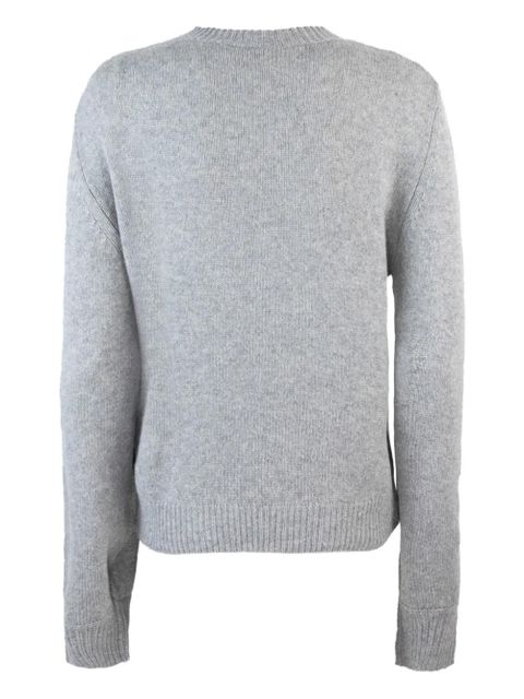 Marni logo-patch cashmere sweater - Grey - zdjęcie produktu nr 2