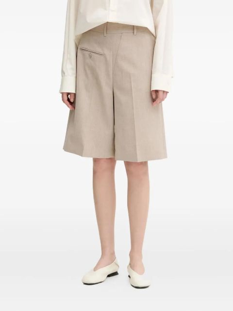 MM6 Maison Margiela front-crease welt-pocket shorts - Neutrals - zdjęcie produktu nr 1