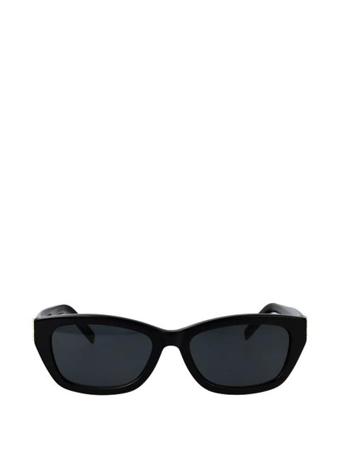 Saint Laurent logo-plaque cat-eye sunglasses - Black - zdjęcie produktu nr 1