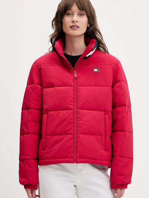 Tommy Jeans kurtka kolor bordowy zimowa DW0DW21621 - zdjęcie produktu nr 1