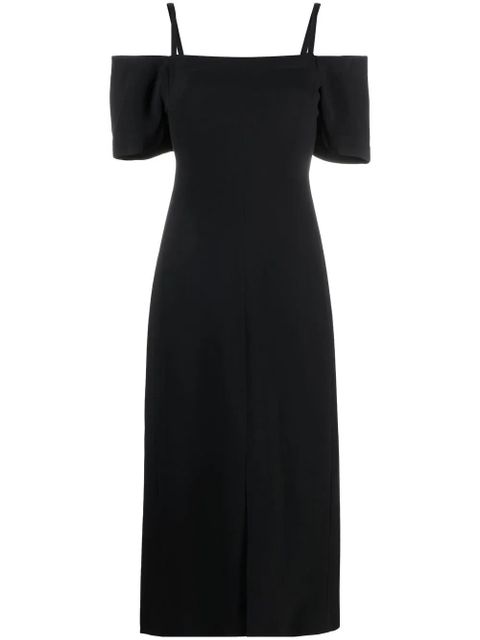 Victoria Beckham off-shoulder midi dress - Black - zdjęcie produktu nr 1