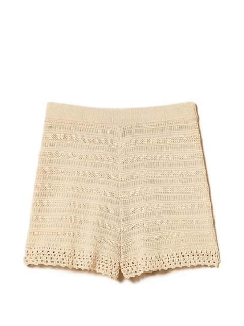 TWINSET knitted shorts - Neutrals - zdjęcie produktu nr 1
