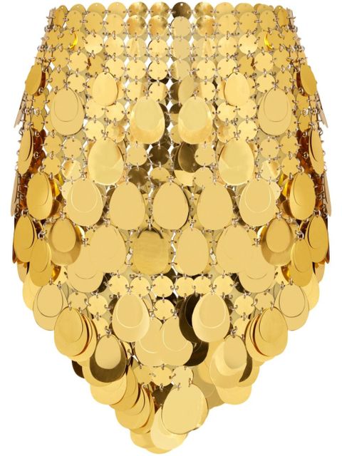 Rabanne Gold Sparkle Assembly mini skirt - zdjęcie produktu nr 1