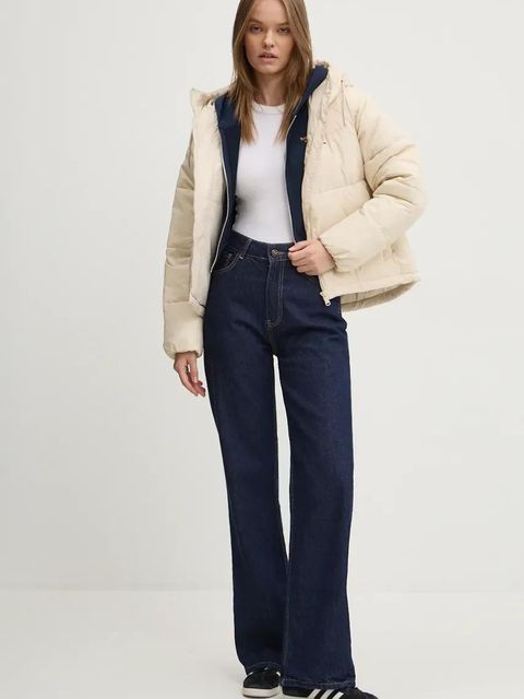 Tommy Jeans kurtka damska kolor beżowy przejściowa DW0DW18841 - zdjęcie produktu nr 2