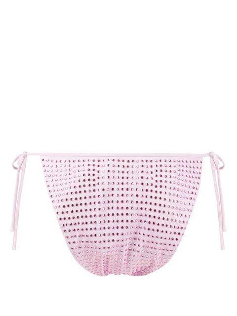 Self-Portrait rhinestone-embellished bikini bottoms - Pink - zdjęcie produktu nr 2