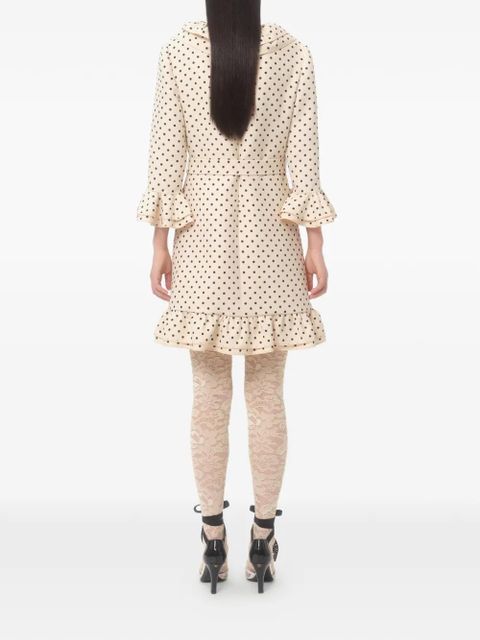 Valentino Garavani Plusdepois-print mini dress - Neutrals