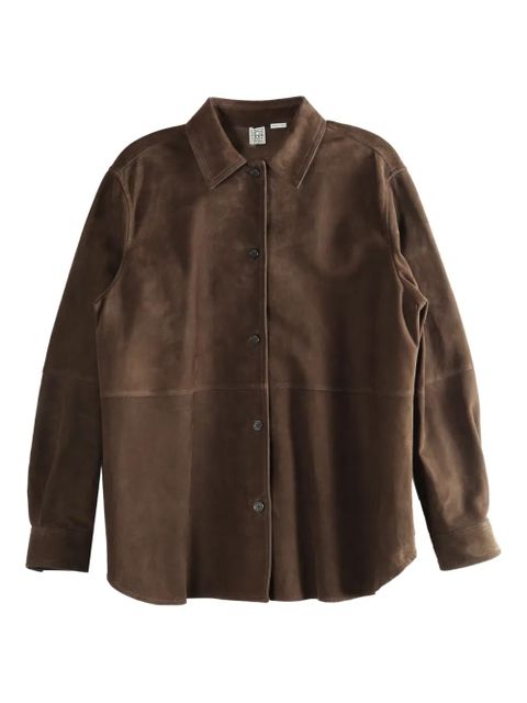 TOTEME suede overshirt - Brown - zdjęcie produktu nr 1