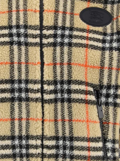 Burberry hooded check-pattern jacket - Neutrals
